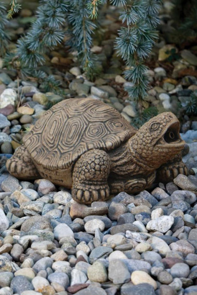Concrete Turtle Piped Garden Sculpture Water Feature Statuary Plumbed